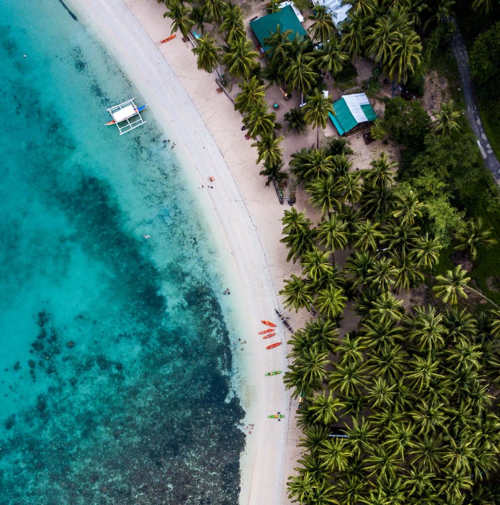 Foto de drone nas Filipinas