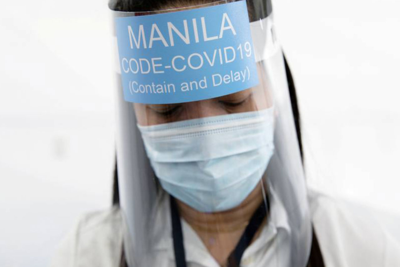 Médicos de linha de frente nas Filipinas. 